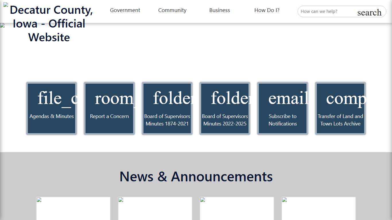 Decatur County, IA - Official Website